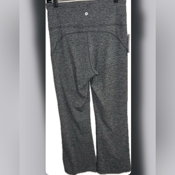 Lululemon Heathered Grey Super-High-Rise Flared Pant Nulu Women’s Size 10 - Picture 5 of 7